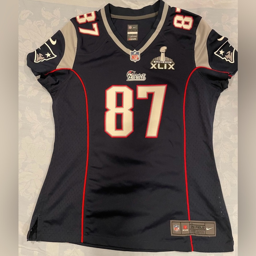 Rob Gronkowski #87 New England Patriots Nike On Field Womens NFL Jersey - Medium